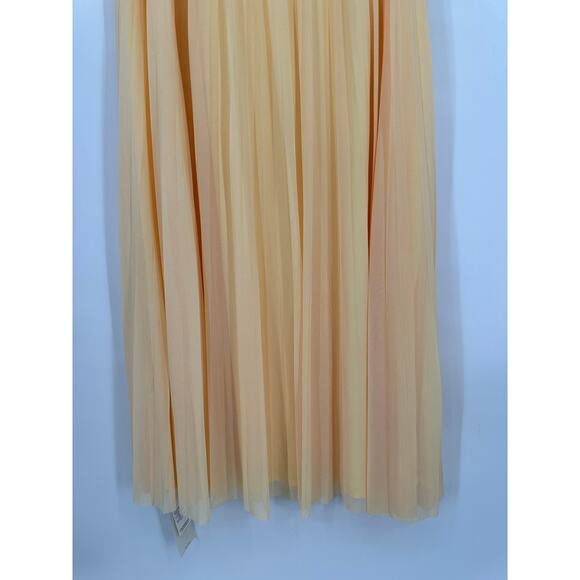 Abercrombie & Fitch Giselle Mesh Maxi Dress Ruched Off The Shoulder Formal Gown - Picture 7 of 11